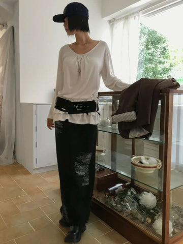 SHIRRING LAYER LONGSLEEVE